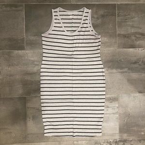 BumpStart Grey Striped Mini Dress for Sale, Size Small